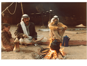 Abdullah roasting coffee