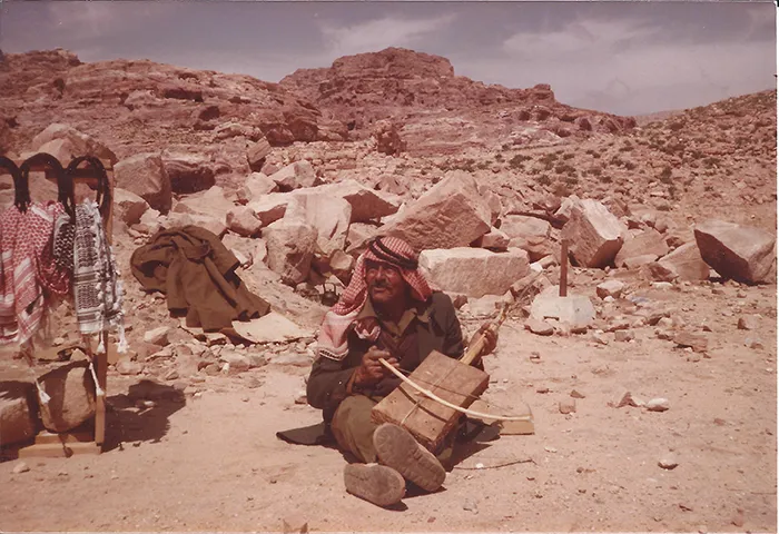 Abdullah playing the Rababa